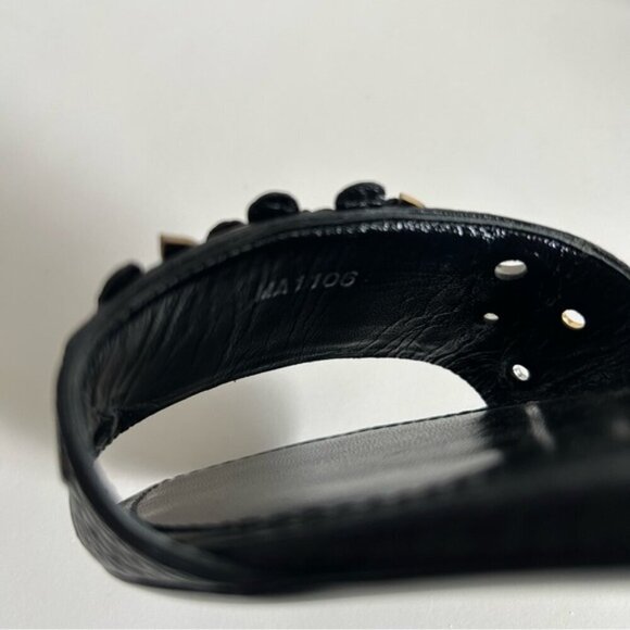 LOUIS VUITTON TROPICAL BLOOM SANDALS SHOES SZ 37 BLACK BNIB LIMITED EDITION - Picture 2 of 9